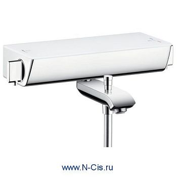 Hansgrohe 13141400 Термостат для ванны белый хром Ecostat S в Владикавказе
